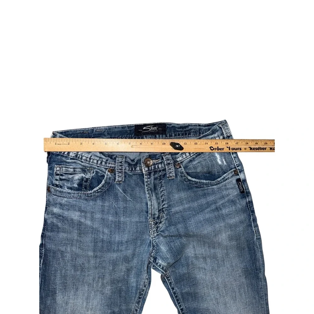Silver Jeans Co Konrad Slim Fit Mens 32x32 Blue Medium Wash Denim M12270LDS164